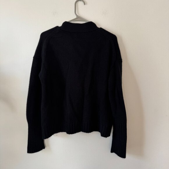 Allude Wool Cashmere Blend Cardigan Black - Picture 2 of 10